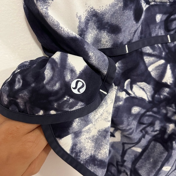 Lululemon Turbo Run Short Ink Blot White Deep Indigo/Deep Indigo 4 - Picture 15 of 16